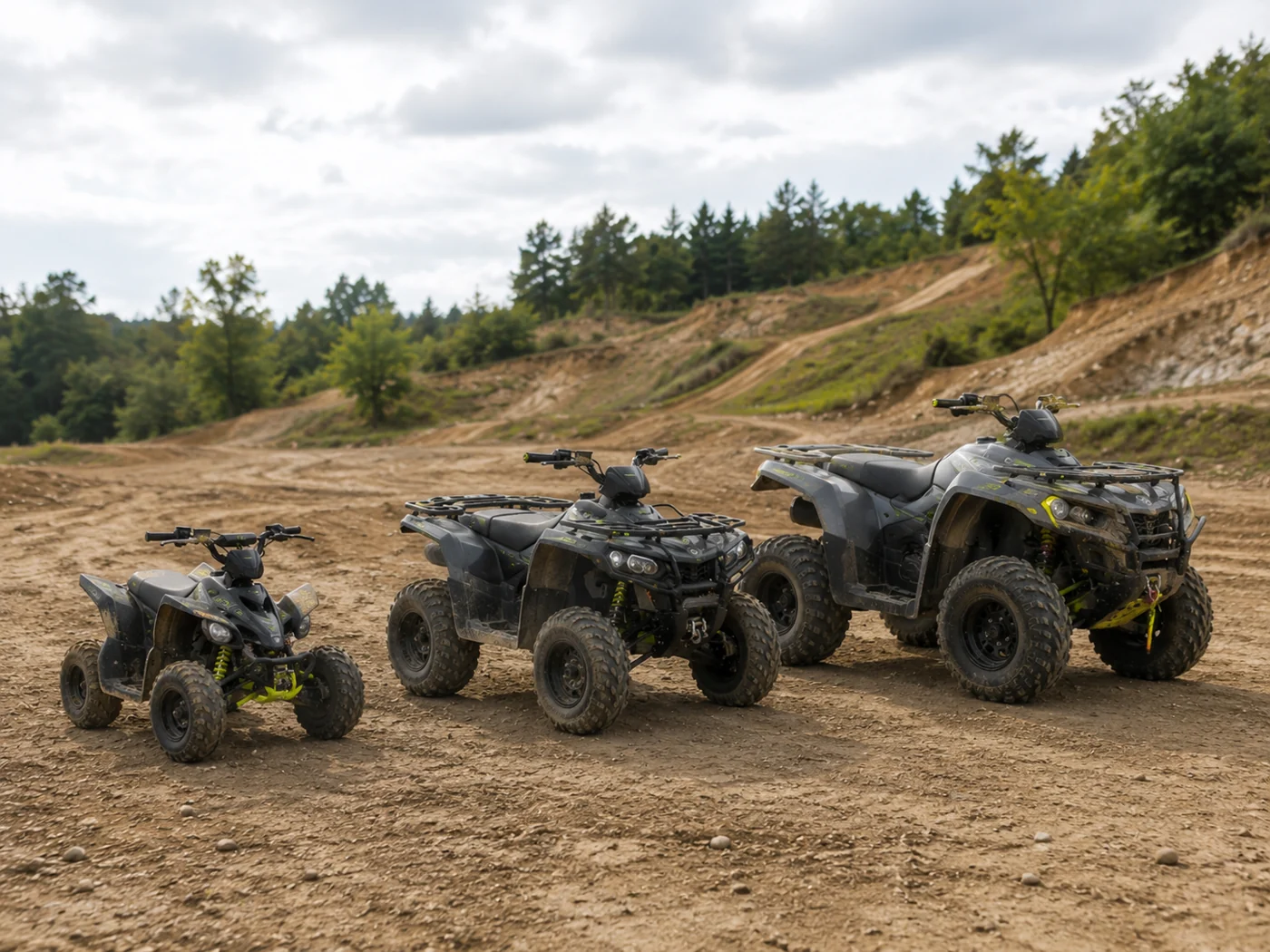 Electric ATVs in kids, youth and adult sizes